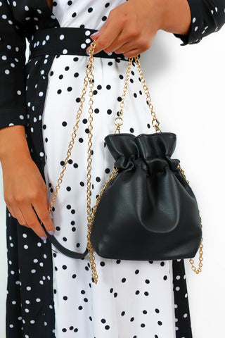 Bucket List - Black Mini Shoulder Bag