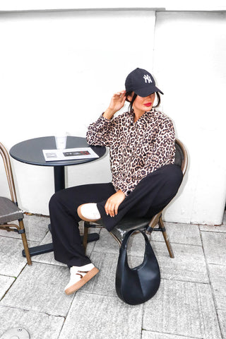 Don't Collar Me - Beige Leopard Print Jacket