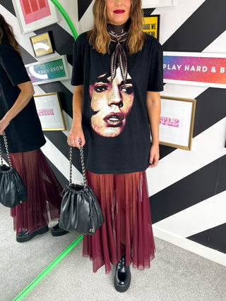 I'm With The Band - Mick Jagger Face Printed T-shirt