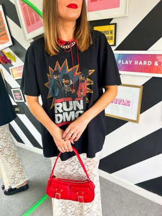 Im With The Band - Black Red Run DMC Licensed T-Shirt