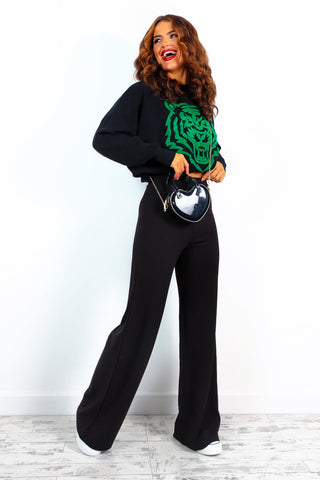 Big Ambitions - Black Wide Leg Trouser