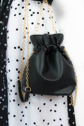 Bucket List - Black Mini Shoulder Bag