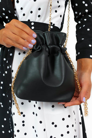 Bucket List - Black Mini Shoulder Bag