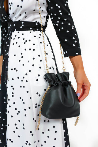Bucket List - Black Mini Shoulder Bag