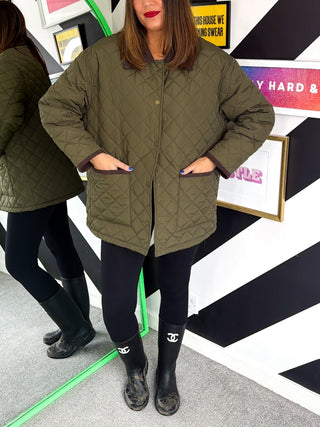 Country Chic - Quilted Oversized Jacket