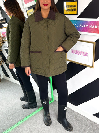 Country Chic - Quilted Oversized Jacket