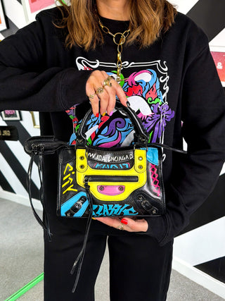 Graffiti Pop - Black Multi Graffiti Bag