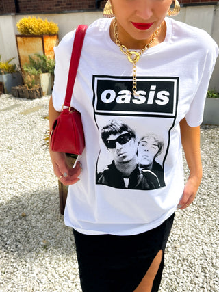 I'm With The Band - White Liam & Noel Licensed T-Shirt