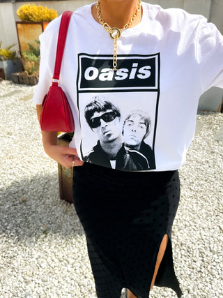 I'm With The Band - White Liam & Noel Licensed T-Shirt
