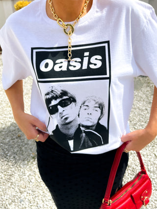 I'm With The Band - White Liam & Noel Licensed T-Shirt