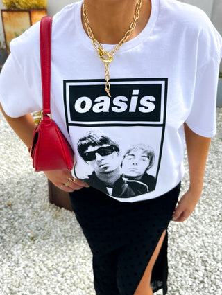 I'm With The Band - White Liam & Noel Licensed T-Shirt