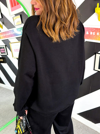 I'm With The Band - Black Multi Rolling Stones Sweatshirt