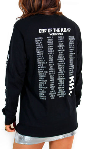 I'm With The Band - Black Orange KISS Licensed Long Sleeve T-Shirt