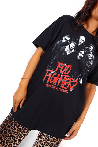 I'm With The Band - Black Red Foo Fighters Licensed T-Shirt
