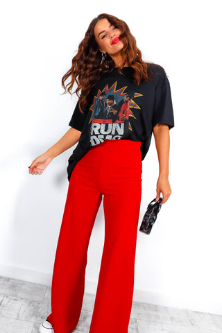 I'm With The Band - Black Red Run DMC Licensed T-Shirt