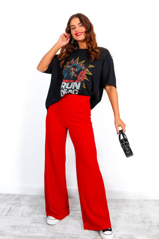 I'm With The Band - Black Red Run DMC Licensed T-Shirt