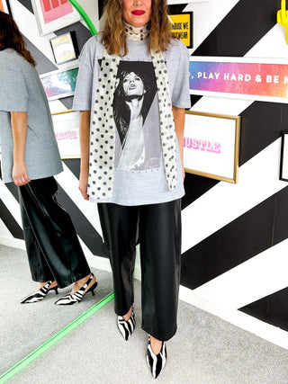 I'm With The Band - Grey Mick Jagger Triangle T-shirt