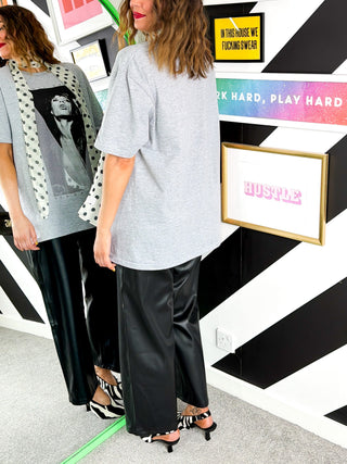 I'm With The Band - Grey Mick Jagger Triangle T-shirt