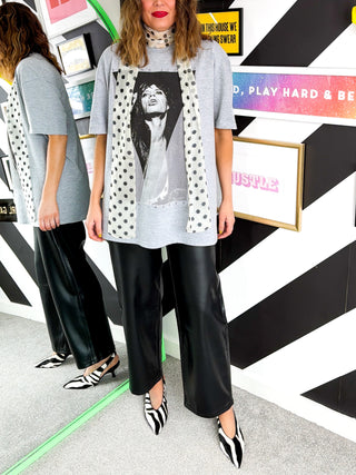 I'm With The Band - Grey Mick Jagger Triangle T-shirt