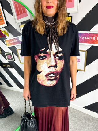 I'm With The Band - Mick Jagger Face Printed T-shirt