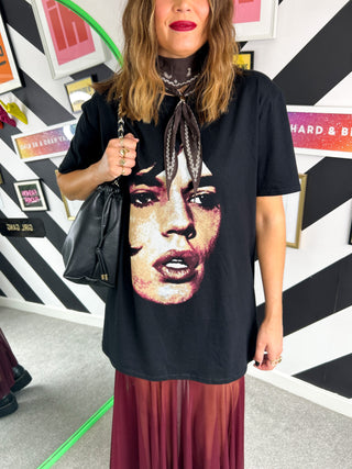I'm With The Band - Mick Jagger Face Printed T-shirt