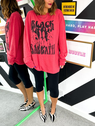 Im With The Band - Black Sabbath Red Long Sleeve T-Shirt