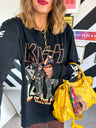 KISS - Black Orange Long Sleeve