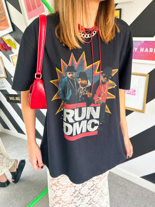Im With The Band - Black Red Run DMC Licensed T-Shirt