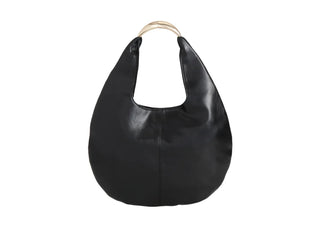 Keep It Simple - Black Faux Leather Handbag