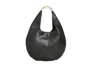 Keep It Simple - Black Faux Leather Handbag