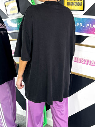 Made In Manhattan - Charcoal Grey oversized graphic T-shirt