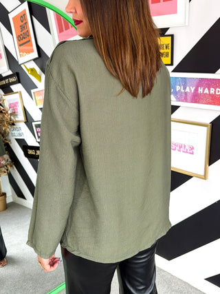 Major Style - Khaki Military Style Jacket