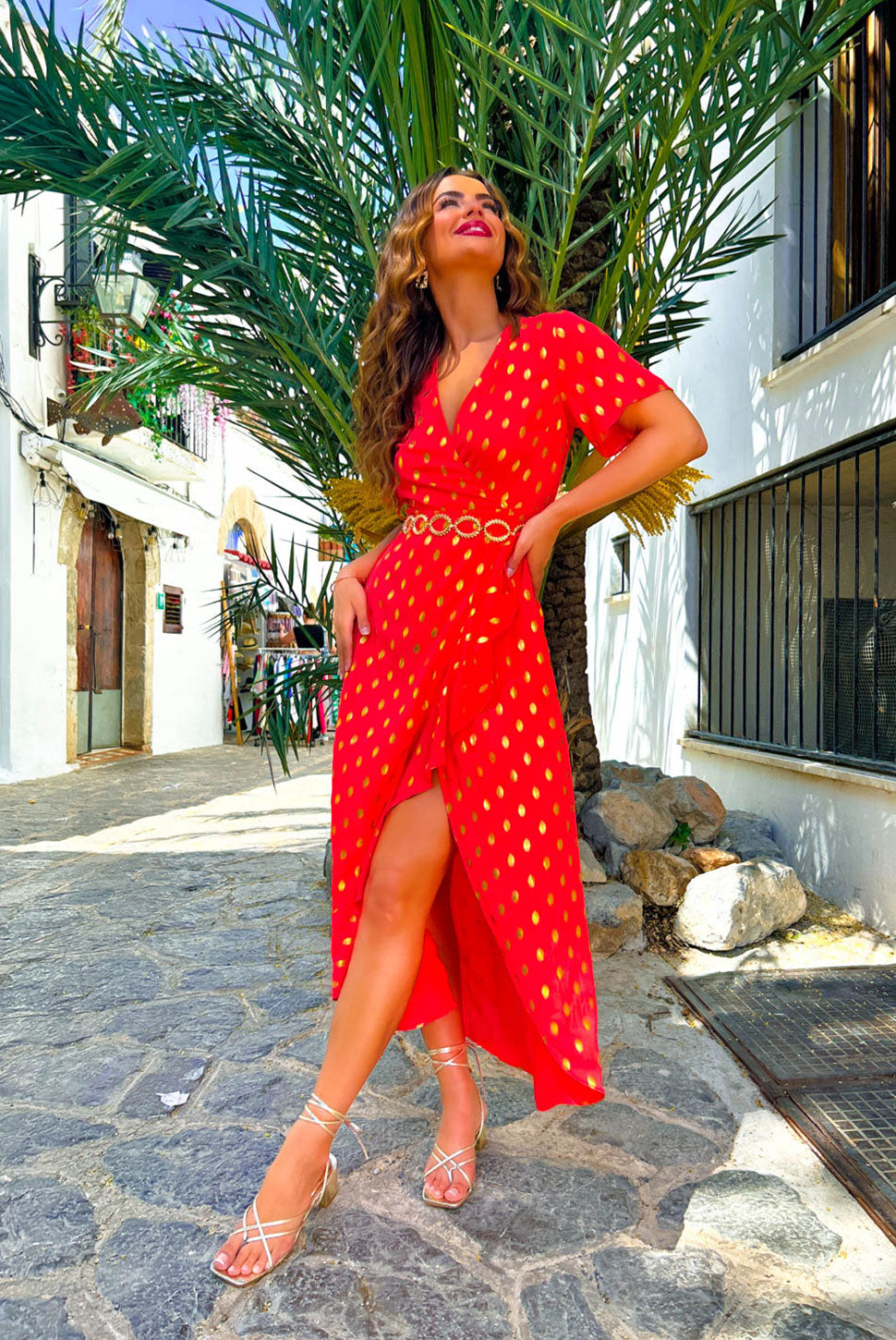 orange spot dress Roasted Clementine Polka Dot Dress, Orange Everyday Chic Boutique
