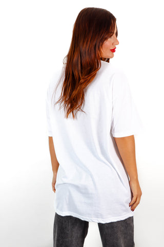 Pass The Vino - White Red Slogan Graphic T-shirt