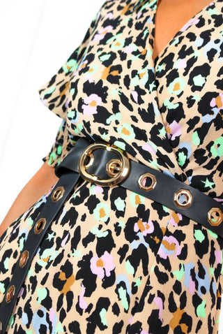 Punk Vibes - Black Gold Eyelet Belt