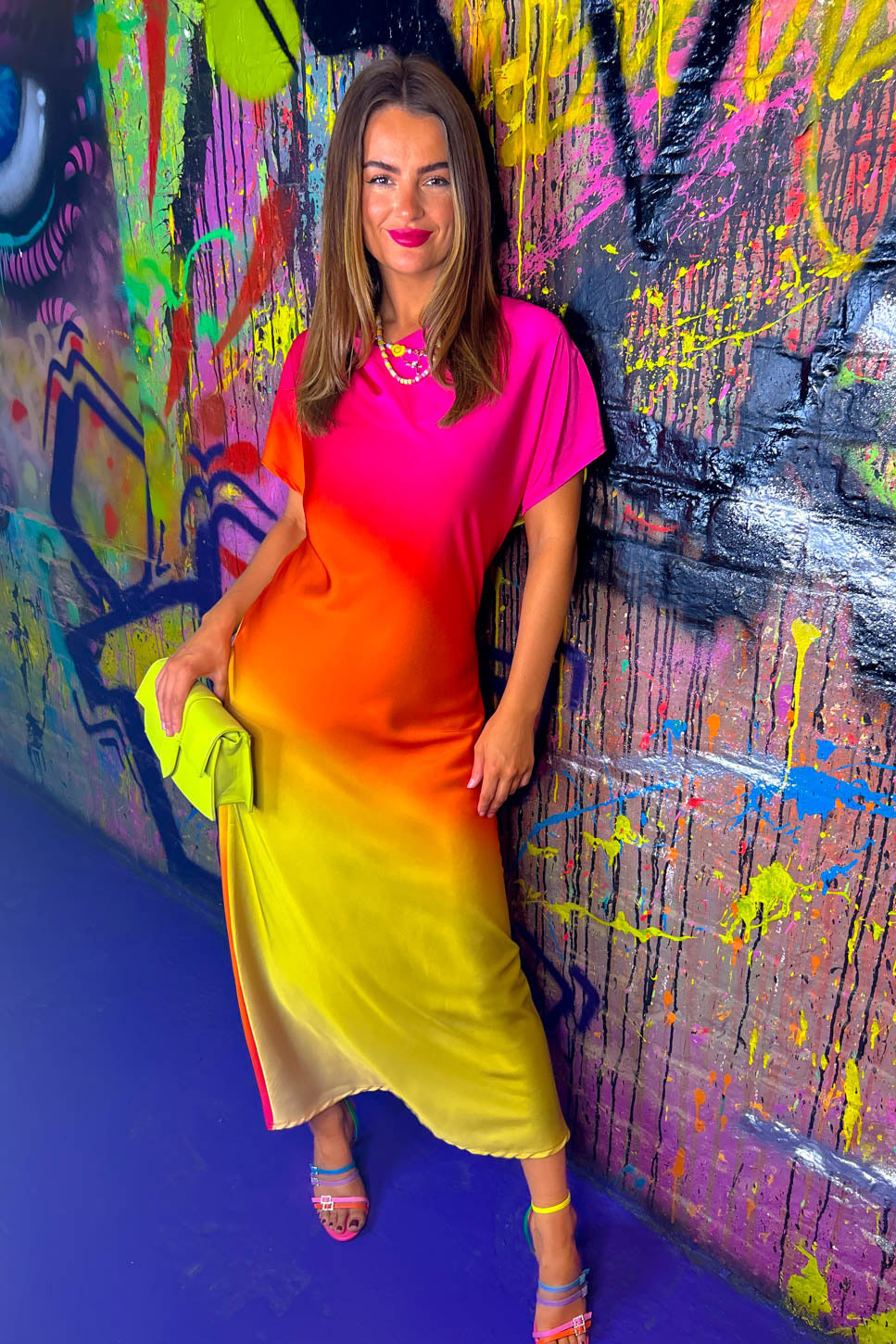pink and orange ombre dress See You At Sunset