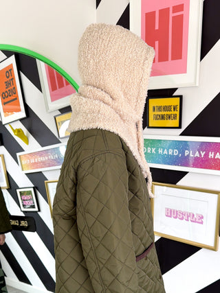 Teddy Weather - Cream Teddy Borg Balaclava Snood