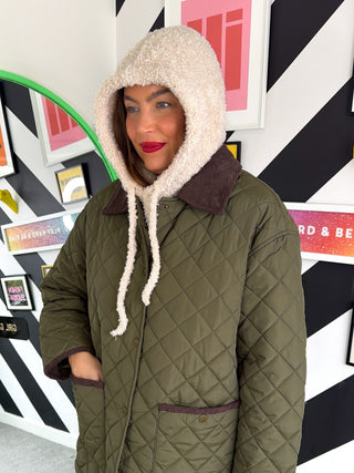 Teddy Weather - Cream Teddy Borg Balaclava Snood
