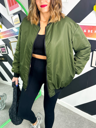 Two Good To Be True - Leopard Reversible Bomber Jacket