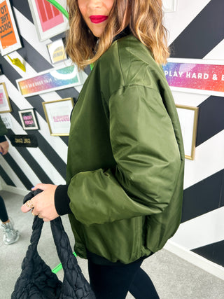 Two Good To Be True - Leopard Reversible Bomber Jacket