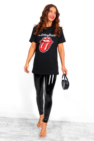 Vinyl Decision - Black PU Leggings